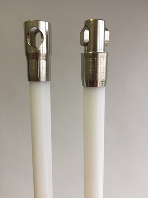 7520D, ButtonLok II Double ButtonLok™ 3/4" x 2' Solid Co-polymer Slick Starter Rod